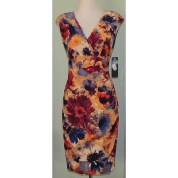 ralph lauren floral jersey dress